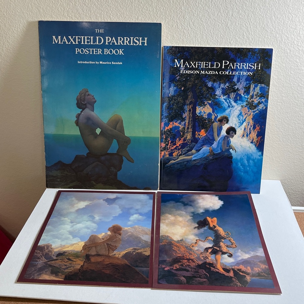 Maxfield Parrish poster book, Art Book and Prints